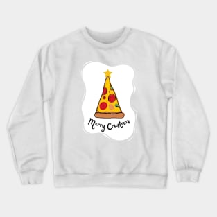 Merry Crustmas - Christmas Pizza Pun Crewneck Sweatshirt